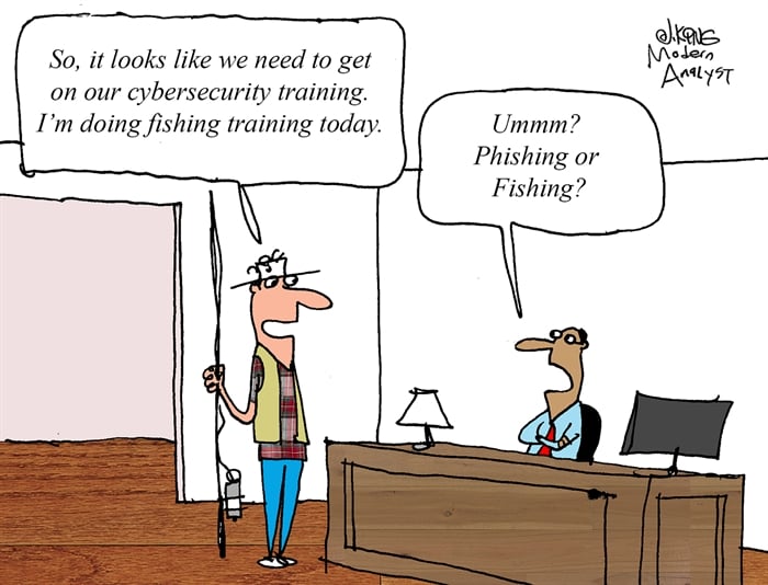 Humor - Cartoon: Cybersecurity Training